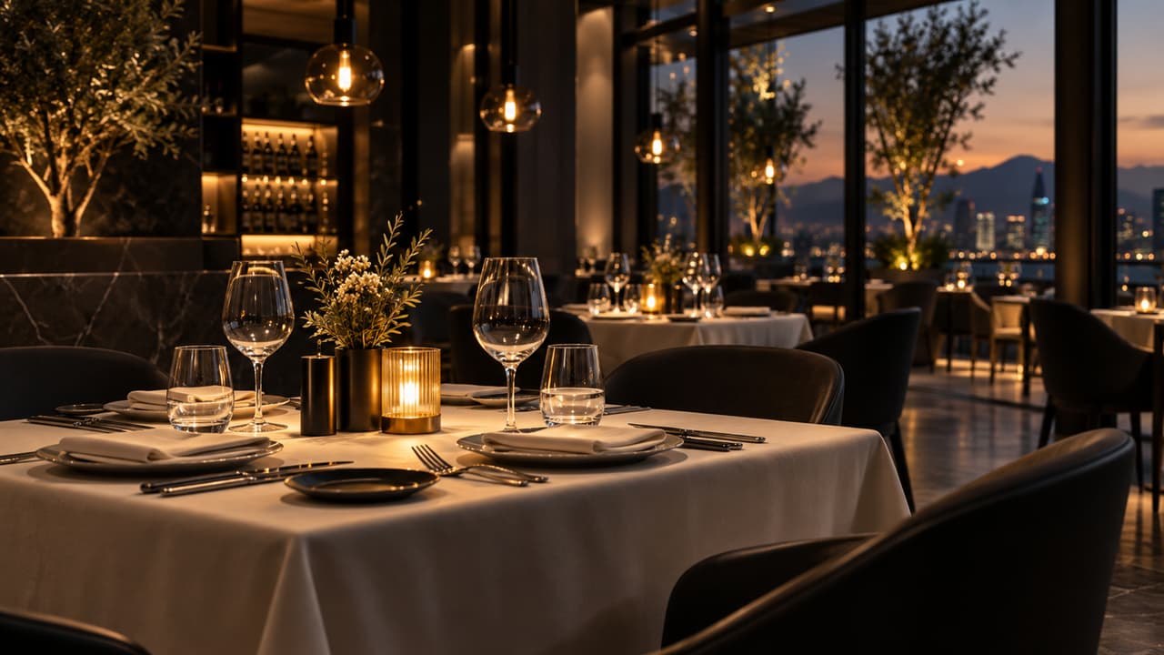 Restaurant and shared hospitality spaces